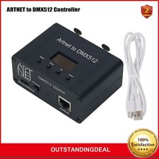 ARTNET to DMX512 Controller 2-Port Mini Ethernet to DMX Adapter 1024-Channel 5V