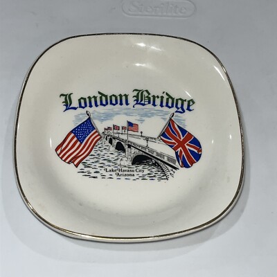 Vtg. London Bridge Lake Havasu City, Arizona Small Dish- Enoch Wedgwood, England