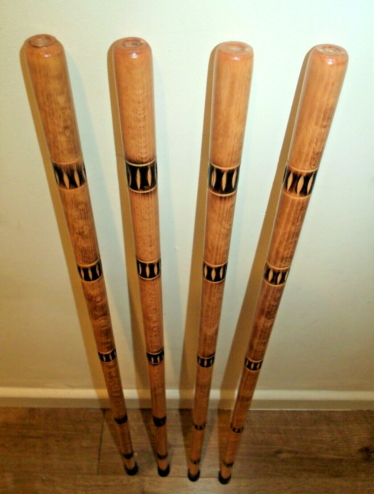 Walking Stick Shafts Stickmaking Prepared Cane Carved Flamed Shanks