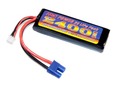 HRC Lipo Akku 2s 7,4V 2400mAh 50C EC3-Stecker #HRC04224E