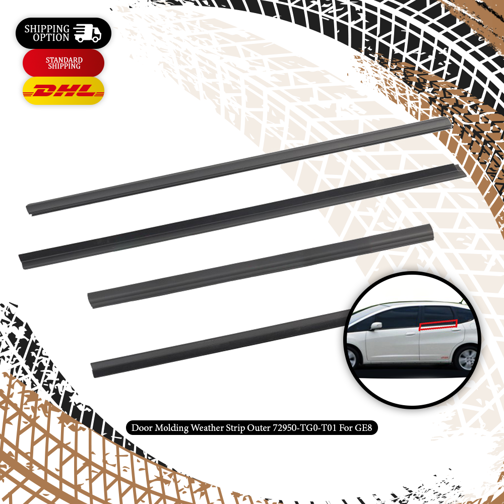 Outer Door Weatherstrip Molding 72950-TG0-T01 Honda Jazz Fit GE8