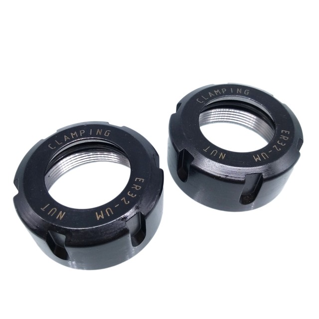 US Stock 2pcs ER32UM Collet Clamping Nuts for CNC Milling Chuck Holder