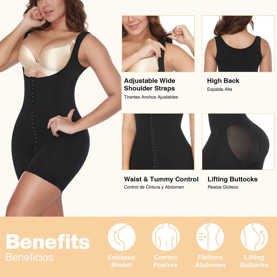 Fajas Colombianas Reductoras Compresión Post Cirugía Modelador Corporal Control Abdomen Foto 4 de 4