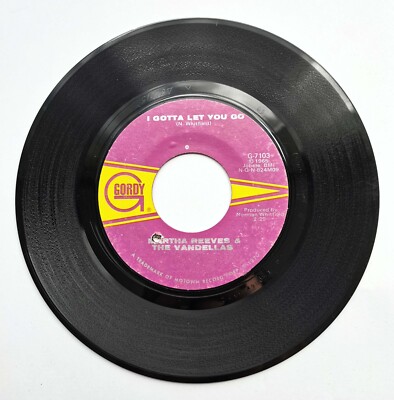 Martha Reeves & The Vandellas - 7'' Vinyl Single I Gotta Let You Go Gordy - G 710