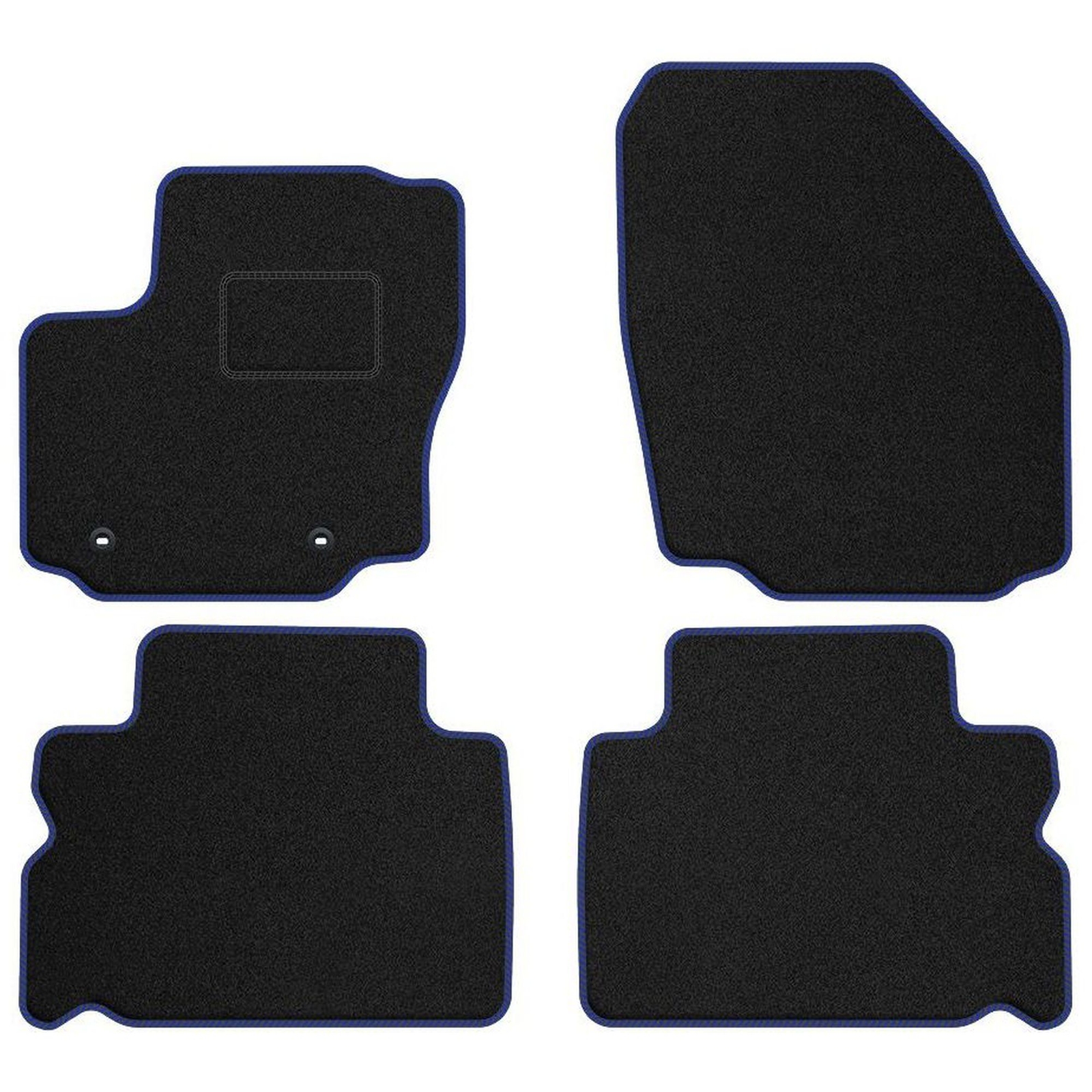 Tapis de sol en velours bleu STREAK pour Ford S-MAX I 5 places de 2006 à 2015