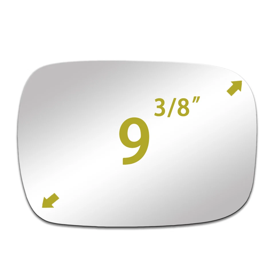 Reemplazo de vidrio espejo retrovisor para Dodge B100 B200 1976-1980 conductor lado derecho adhesivo plano Foto 2 de 4