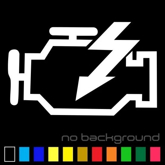 ORACAL Check Engine Sticker Vinyl Decal - Car Light Fail Window Racing Drift illest Jdm