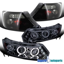 Fits 2006-2011 Civic 2dr Coupe Led Halo Projector Head Lighttail Glossy Black Fits 2006-2011 Civic 2dr Coupe Led Halo Projector Head Lighttail Glossy Black