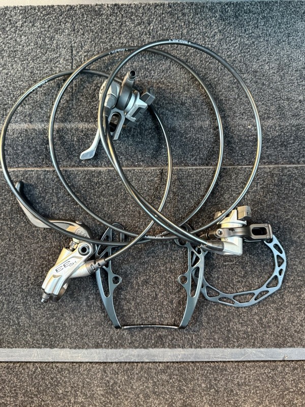 Magura HS33 Silver Brake Brake Front Or Rear Complete With Boosters, Fittings