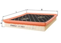 Luftfilter Mahle Lx 2683 Filtereinsatz FüR Chevrolet Opel Saab G09 Insignia Lpg