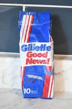 Factory Sealed NIB 1994 Gillette Good News! Disposable Razors 10 Total