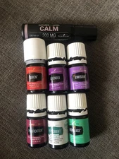 7 Lot Used Young Living Essential Oils Most 5 ml All At Least 50% Full