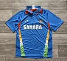 India Cricket National Team Jersey Shirt Sahara Nike Men  s Size L 409960-480