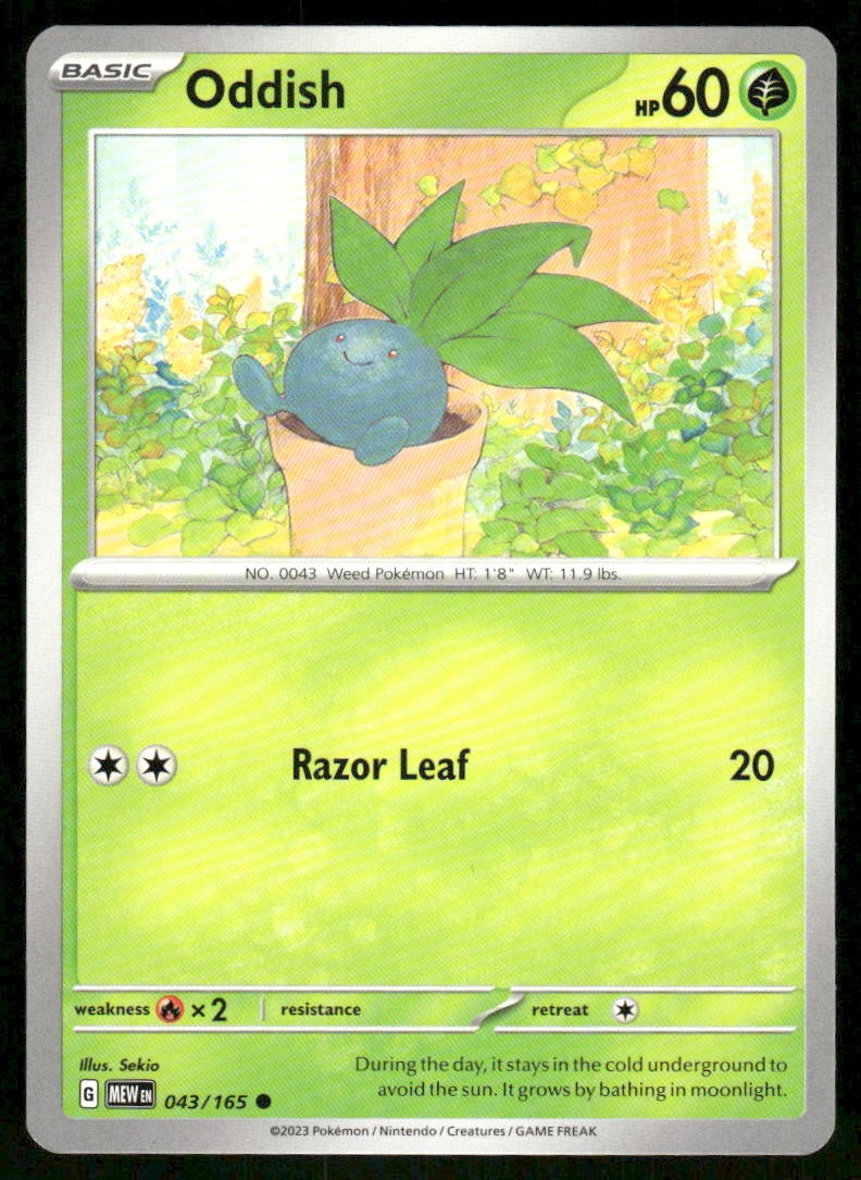 Oddish 043/165 - 151 - Common NM