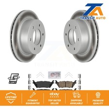 Rear Coated Disc Brake Rotors And Ceramic Pad Kit For 2022-2023 Ford Bronco 3.0L