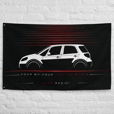 Sedici 2006 Car Silhouette Flag 3x5 ft Garage Banner Man Cave Wall Decor Gift