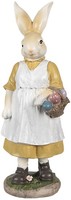 Clayre & Eef 6PR4034 Deko-Kaninchen 14X11X38Cm Beige Gelb