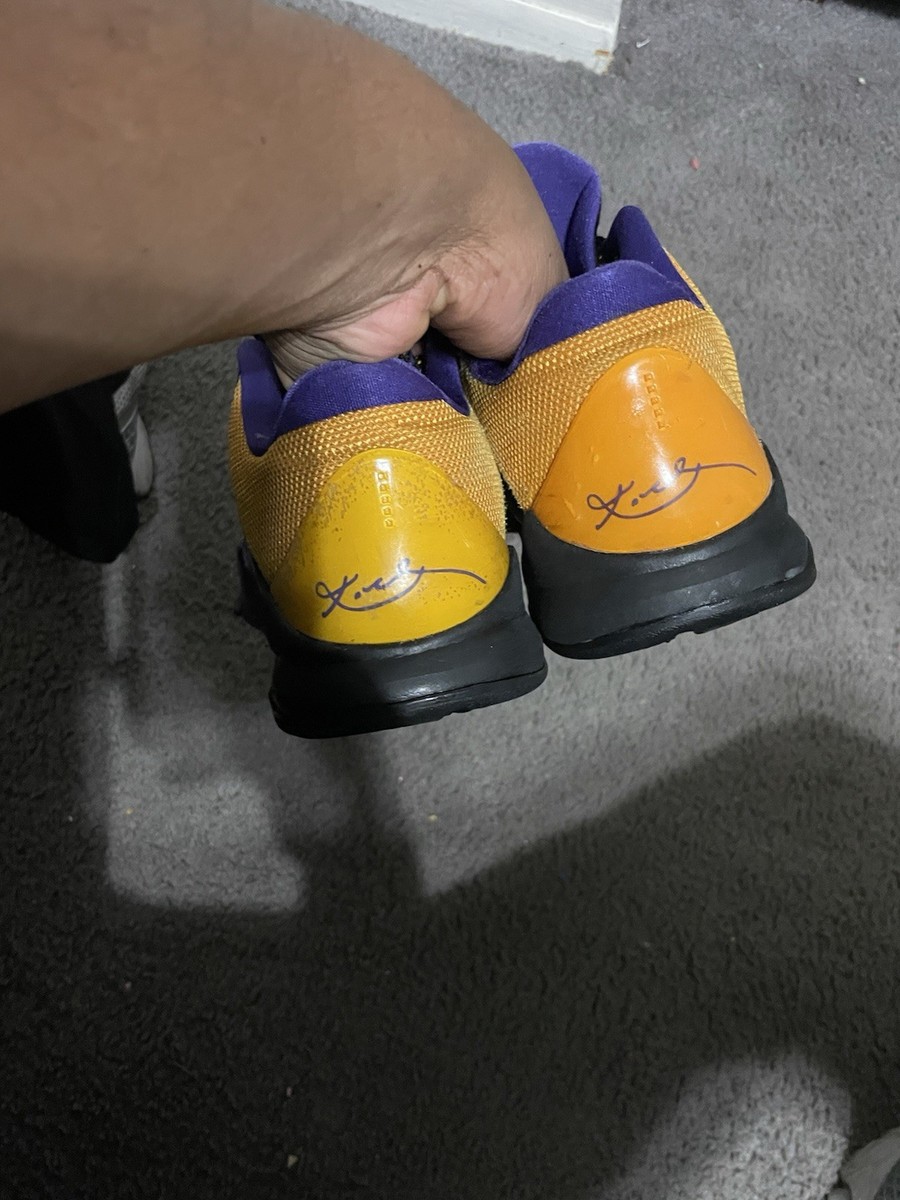Size 11 - Nike Zoom Kobe 5 Lakers Away 2009 Purple Gold Black | eBay