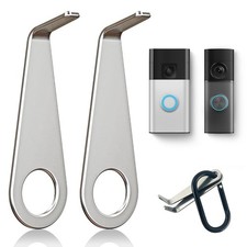 Video Doorbell Removal Key Tool, Metal Upgrade with Keychain, silver