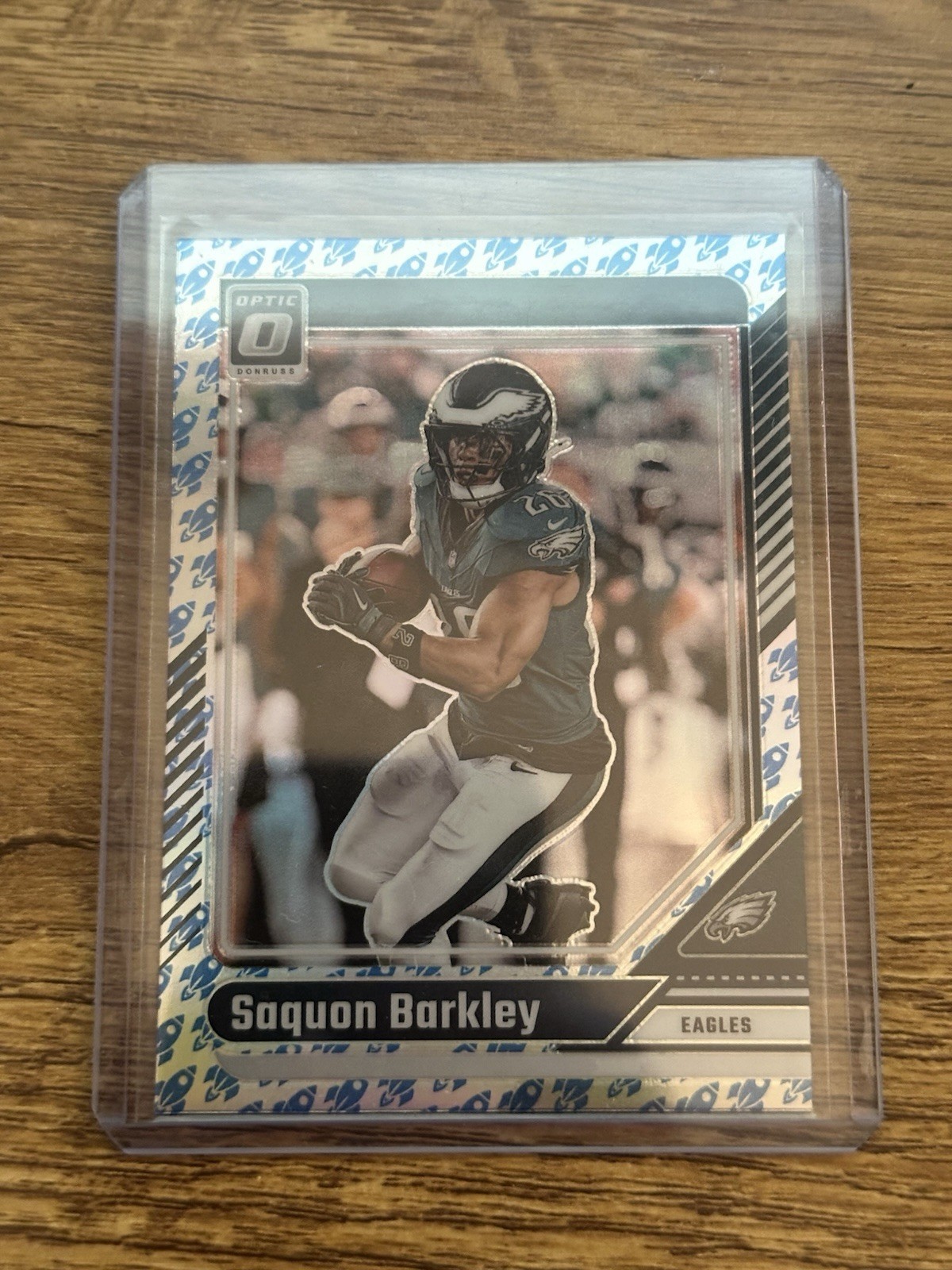 2024 Optic Saquon Barkley 159 Rocket 🚀 Emoji SP Philadelphia Eagles Super Bowl