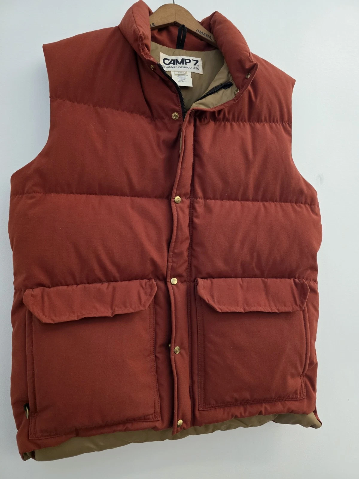 CAMP7 Vintage Camp 7 Puffer Down Vest SIZE XL Burnt Oranfe MINTY!
Opens in a new window or tab