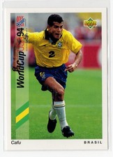 *ROOKIE* Cafu (Brazil) 1993 Upper Deck FIFA World Cup #73
