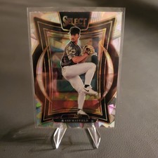 2025 Kash Mayfield Select Concourse Prism Cracked Ice Silver #95 Padres