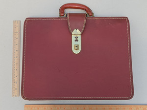 Vintage CARLTON 60 Brown Leather Briefcase Attache Case 1950s-1960s?