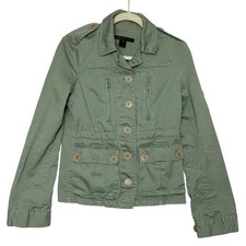 Marc Jacobs Utility Military Jacket Green Button-Up Size S