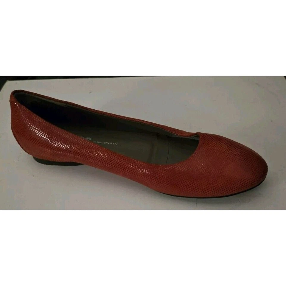 Zapatos SAS Lacey Scarlett para mujer 7,5 M rojos mocasines cómodos ballet planos Italia Foto 3 de 4