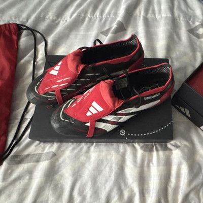 adidas Predator Elite FT FG Football Cleats Red US 8 Medium (D)