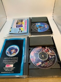 Lunar Eternal Blue & Silver Star for Sega CD Both CIB Both Manuals reg card blue