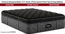 Simmons Beautyrest Black Series 4 Plush SUMMIT Pillow Top Mattress New CAL KING