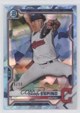 2021 Bowman Sapphire Chrome Prospects Aqua Refractor 29/99 Daniel Espino b5f