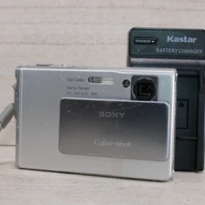 Sony Cyber-shot DSC-T7 5.1MP Slim Digital Camera - Silver *GOOD/TESTED*
