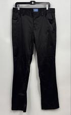 Simply Vera Vera Wang Women's Black Flat Front Pockets Dress Pants Size 10