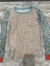 Hanna Andersson Snug Floral Long John Pajamas Size 150cm US 12 EUC
