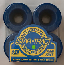 RARE - KRYPTONICS STAR TRAC SKATEBOARD WHEELS 60MM BLUE - NEW IN SHRINKWRAP 82-A