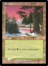 [1x] Forest - Foil Arena 2001 Promo Slight Play, English Arena Promos MTG Magic