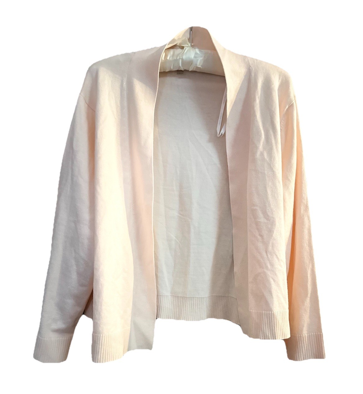 Calvin Klein Open Front Cardigan Women’s 2X Blush Pink Lightweight Knit NWT