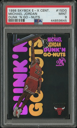 Michael Jordan 1998 Skybox E-X Century Dunk 'N Go-Nuts card