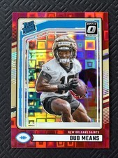 2024 Panini Donruss Rated Rookie Bub Means #362 Optic Preview Red Pandora Saints