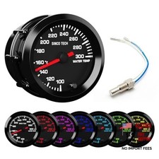 7 Color Gauge Kit 2" 52mm Automobile Backlight Pointer Car Meter Water Temp F