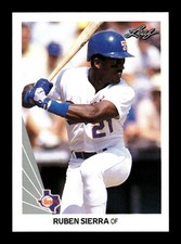 RUBEN SIERRA ⚾ 1990 Leaf Baseball #257 Texas Rangers