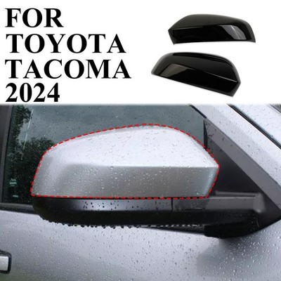 Glossy Black Side Rearview Mirror Guard Cover Trim fit for Toyota Tacoma 2024+