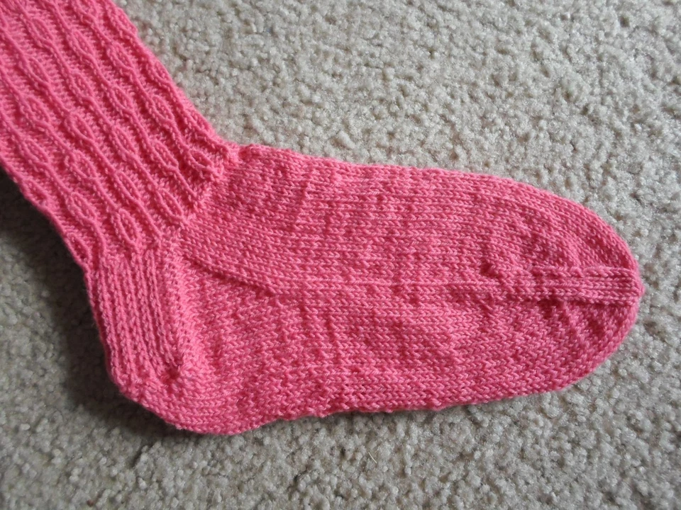 Calcetines tejidos a mano - Hechos de mezcla de lana - Talla - 7 EE. UU. Mujeres / 5,5 EE. UU. Hombres Foto 4 de 4