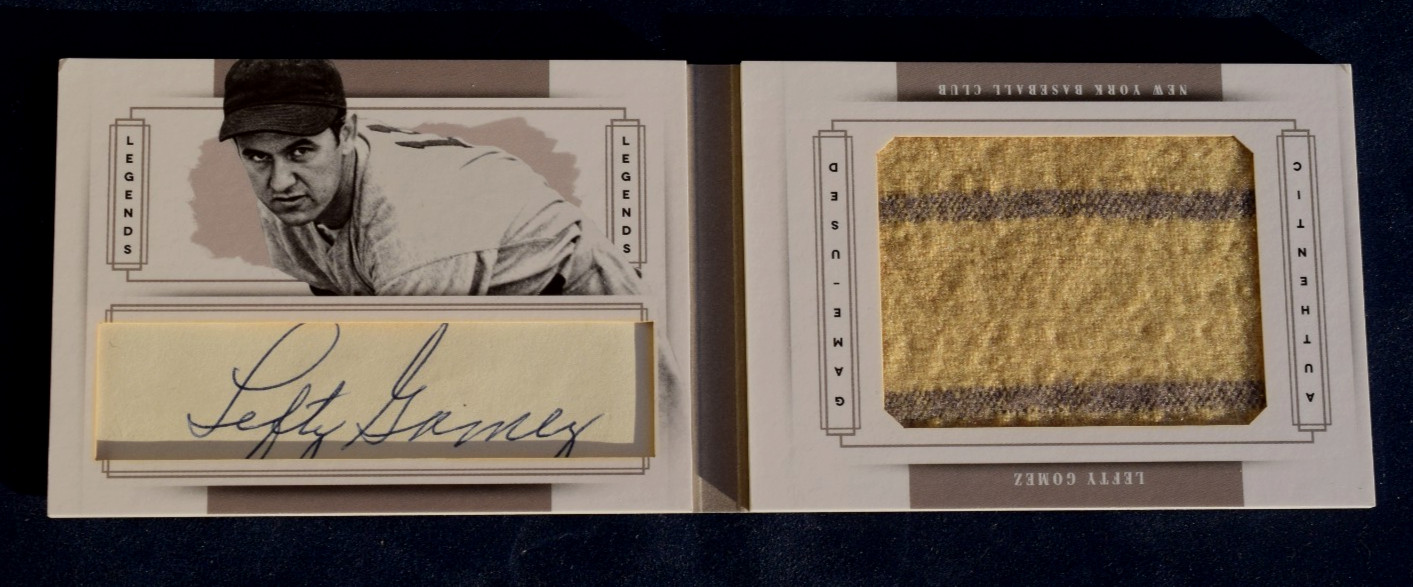 Lefty Gomez 2014 National Treasures Legends auto booklet /10