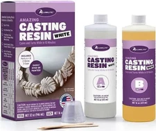 Alumilite Amazing White Casting Resin Kit, 32 oz for Pouring Durable Pieces Arts