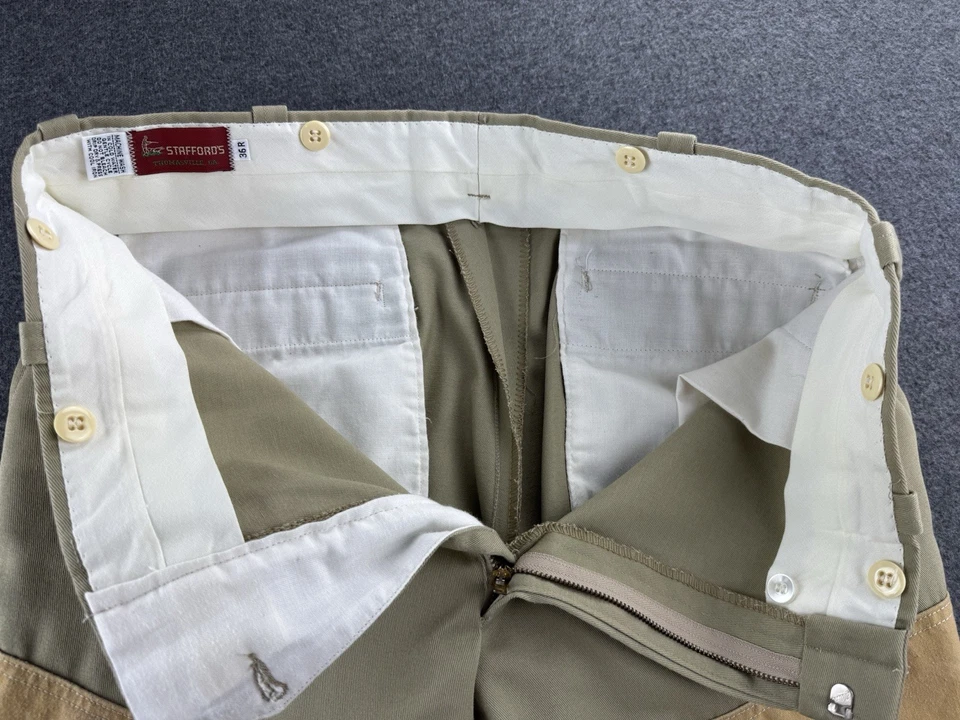 Vintage 80s Double Knee Hunting Pants Stafford's Thomasville GA Size 36x31 - Image 4 of 4