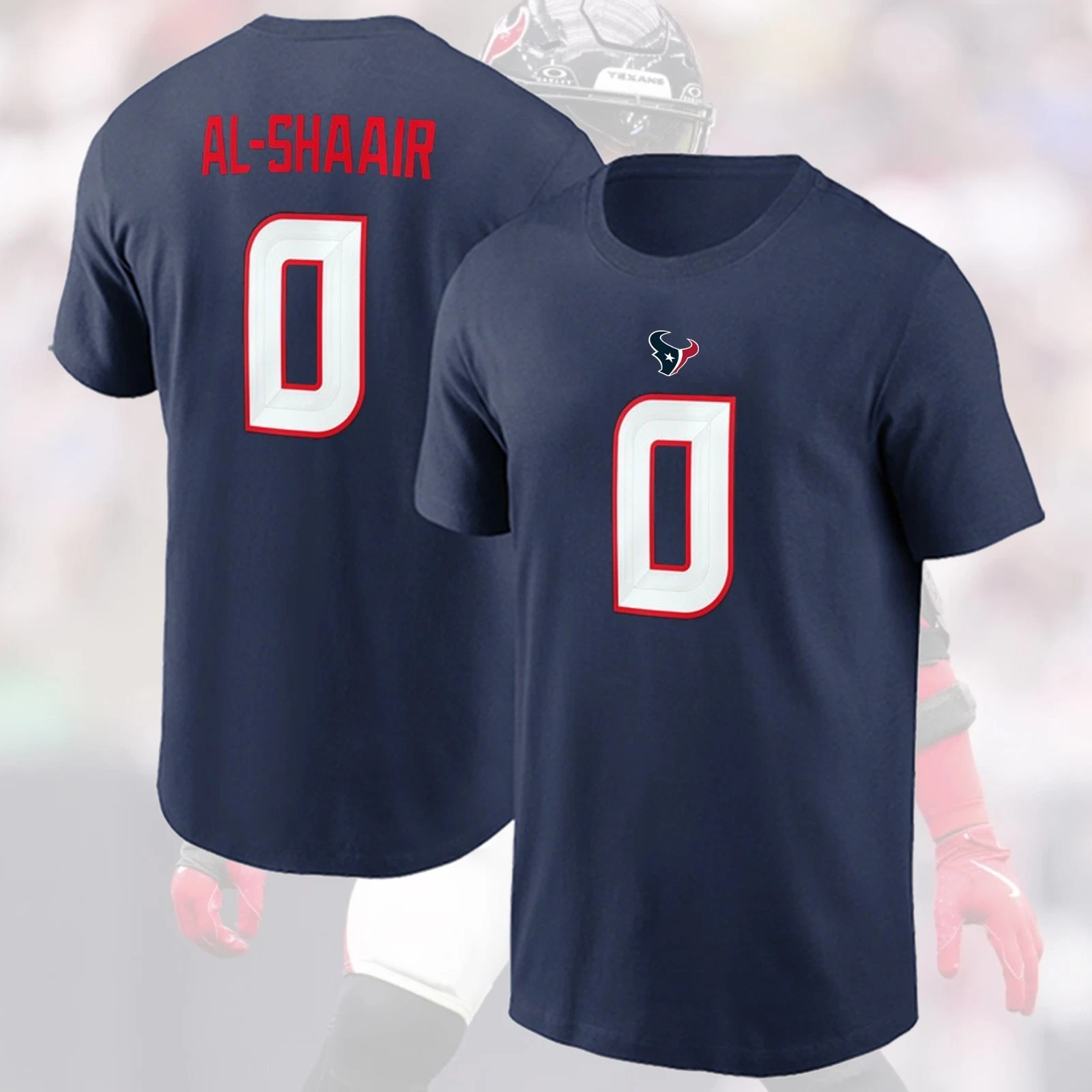 Azeez Al-Shaair #0 Houston Football 2026 Player Name & Number Gift for Fans